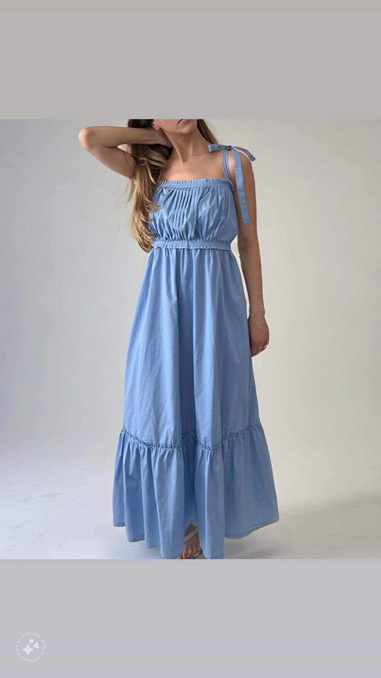 Blue maxi dress