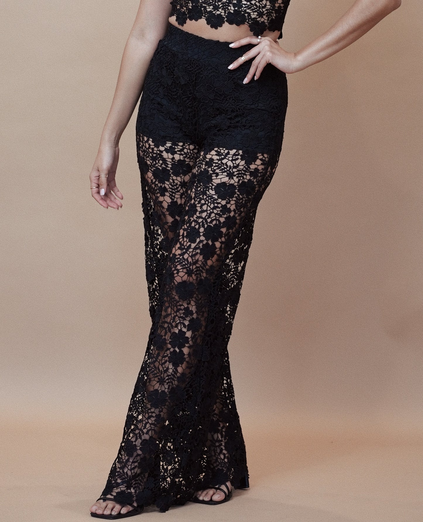 Wide Leg Lace Pants